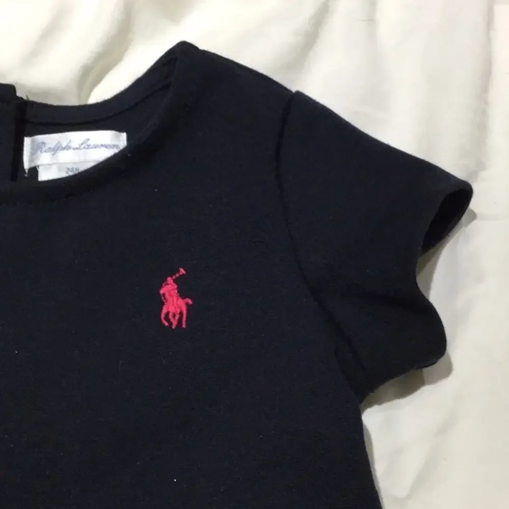 Ralph Lauren navy box pleat dress 24M worn once